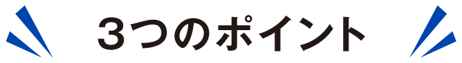 3つのポイント